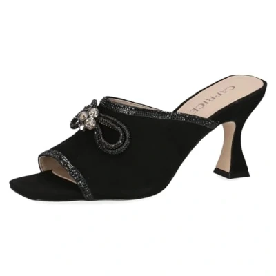 Afbeelding van Caprice Muiltjes met hak, Dames, Maat: 37, Black suede Leer