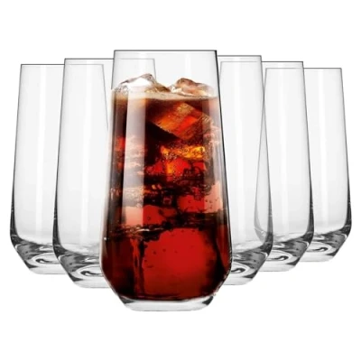 Afbeelding van Waterglazen, hoge drinkglazen, set van 12, 480 ml, collectie Splendor, perfect voor thuis, restaurant en feesten, vaatwasmachinebestendig