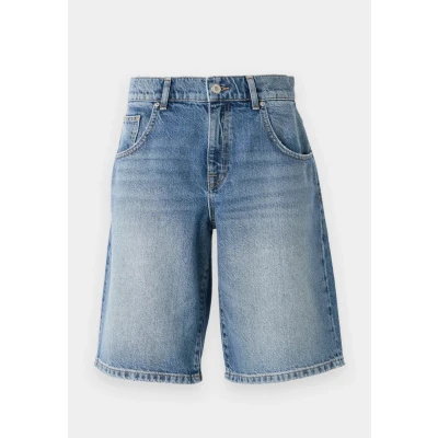 Afbeelding van ONLY ONLMATE Jeansshorts voor dames, met gemiddelde taille, baggy fit, blauw, XS