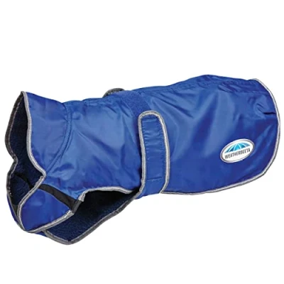 Afbeelding van Weatherbeeta Comfitec Windbreaker Parka Deluxe Hondenjas Blauw Donkerblauw/Grijs/Wit 25cm