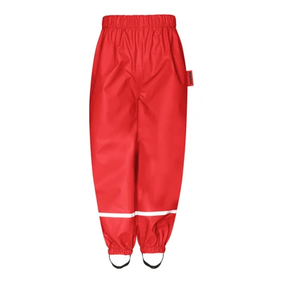 Afbeelding van Playshoes Unisex baby fleece halfbroek regenbroek, rood (8), 92 cm