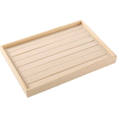 Afbeelding van Fliex sieradendoos hout beige ringendoos