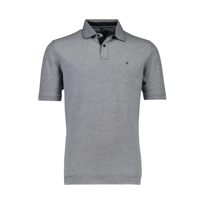 Afbeelding van Casa Moda Polo Stretch Melange Donkerblauw maat 5XL heren met Regular fit Pasvorm Suitable Herenkleding Poloshirt
