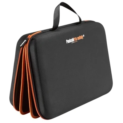 Afbeelding van Packshi shirt Carrier, Travel Case met vouwvrije map, geschenken voor mannen, reistas mannen verpakking tassen, Zwart