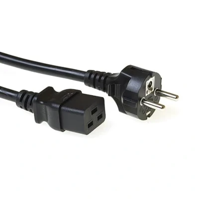 Afbeelding van C19 kabel ACT 3 meter (Schuko)