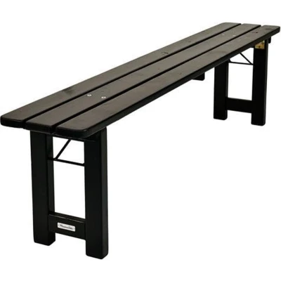 Afbeelding van MaximaVida inklapbare picknickbank Riga 200 x 25 blackwash