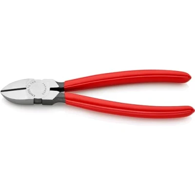 Afbeelding van Knipex Zijsnijtang zwart geatramenteerd, met kunststof bekleed 180 mm (zelfbedieningskaart/blister) 70 01 SB
