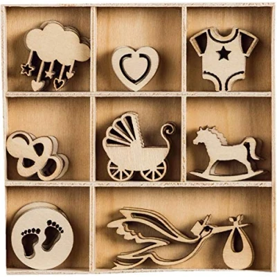 Afbeelding van KNORR prandell Strooifiguur ornament baby 45 stuks, gesorteerd