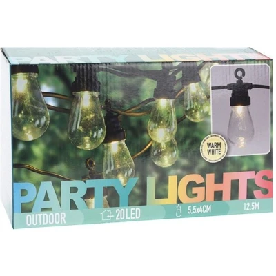 Afbeelding van Feestverlichting 20 lampjes warm wit helder
