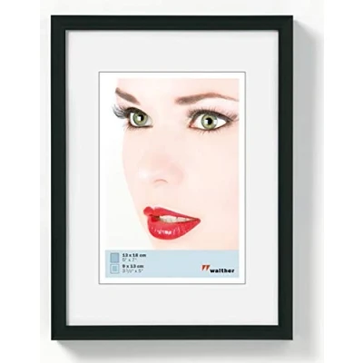 Afbeelding van walther design fotolijst zwart 10 x 15 cm Galeria kunststof lijst KB015H
