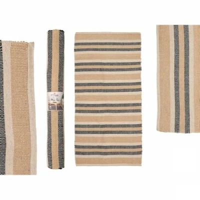 Afbeelding van Tapijt GiftDecor NO.04 Wit Bruin Zwart 70 x 140 cm (8 Stuks)
