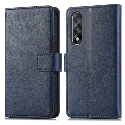 Afbeelding van imoshion Hoesje Geschikt voor OnePlus Nord 5 Luxe Bookcase Dark Blue