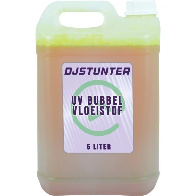 Afbeelding van Dj Stunter bellenblaas vloeistof met UV effect 5 liter