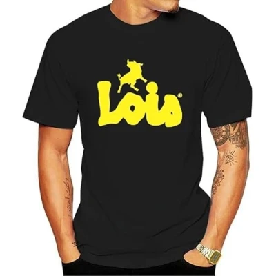 Afbeelding van Lois Camiseta Black Yellow T Shirt Short Sleeve Women Men Novelty Funny Graphic Tshirts Casual O neck Streetwear Tee