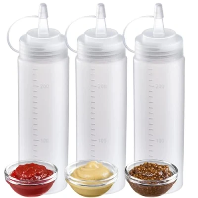 Afbeelding van Westmark Knijpfles Precieze dosering en hygiënisch vullen van vormvaste flessen met Mayo, BBQ saus andere vloeistoffen, BPA vrij 240 ml