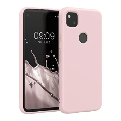 Afbeelding van kwmobile telefoonhoesje geschikt voor Google Pixel 4a Hoesje smartphone Back cover in kokosmelk