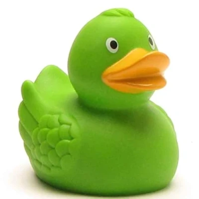 Afbeelding van badeend Penny groen
