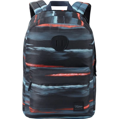 Afbeelding van Nitro urban Plus, Old School Daypack met extra gevoerd laptopvak, streetpack, dagelijkse rugzak, schoolrugzak, schooltas zijvak voor flessen in de fles, Acid Dawn
