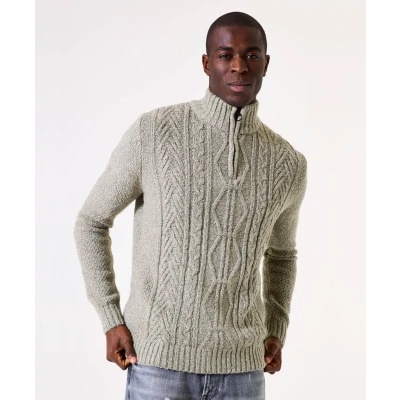 Afbeelding van Garcia Trui HalfZip Taupe XXL
