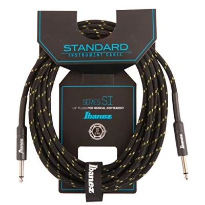 Afbeelding van Ibanez SI20 BG 20ft 2 rechte stekkers standaard geweven instrumentkabel beige