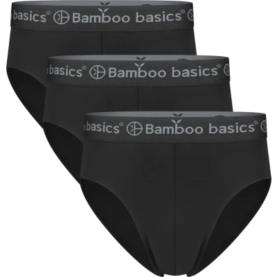 Afbeelding van Comfortabel &amp; Zijdezacht Bamboo Basics James Bamboe Slips (Multipack 3 stuks) Heren Onderbroek Ondergoed Zwart S