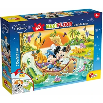 Afbeelding van Lisciani Dubbelzijdige puzzel MAXI 60el Mickey 304 48205 (60 onderdelen)