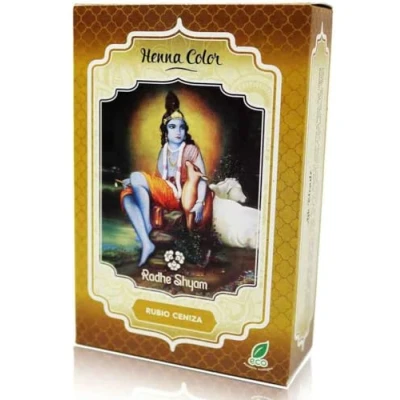 Afbeelding van Semi permanente kleurstof Henna Radhe Shyam Asblond (100 g)