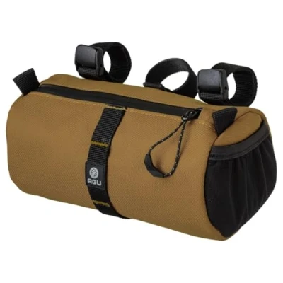 Afbeelding van AGU Bikepacking Roll Bag Stuurtas Venture Bruin 1,5L Waterafstotend, Reflecterend, Eenvoudige Montage, 100% Gerecycled Polyester