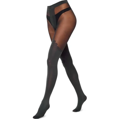 Afbeelding van Merry Style MS GB 389 Dames Panty 60 DEN Overknee Look Polyamide Grafiet M