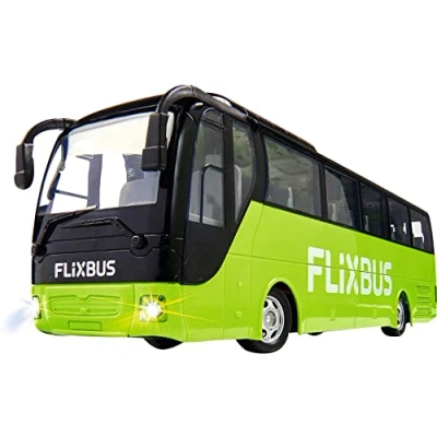 Afbeelding van Carson 500907342 FlixBus 2.4GHz 100% rijklaar, speelgoedbus, speelgoedauto, op afstand bestuurde auto, voor kinderen vanaf 8 jaar, rijtijd ca. 60 min, kleurrijk