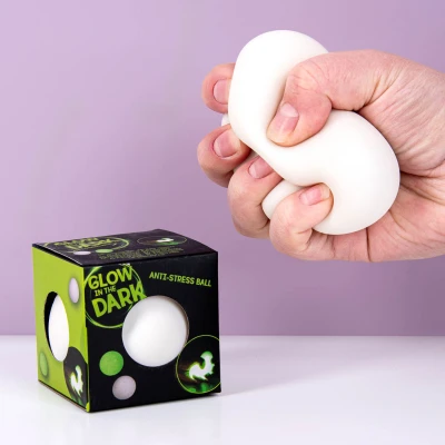 Afbeelding van Squeeze Ball Glow In The Dark 7cm Disp.