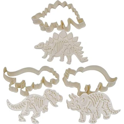 Afbeelding van Selecto Bake Dinosaur Fossil Cookie Cutter Stampers Set van 3
