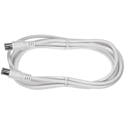 Afbeelding van Axing Satelliet Aansluitkabel [1x F bus 1x bus] 25.00 cm 75 dB Vergulde steekcontacten, Vensterdoorvoer Transparant