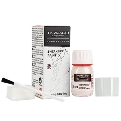 Afbeelding van Tarrago Sneaker Paint Special Effect Iriserend Calido 953 25 ml fles met penseel en spons, voor glad leer, kunstleer of canvas