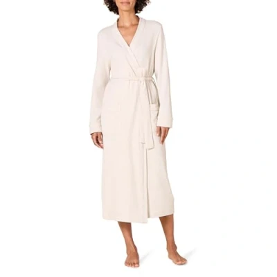 Afbeelding van Amazon Essentials Lichtgewicht gewafelde badjas voor dames over de hele lengte (verkrijgbaar in grote maten), beige, X Small