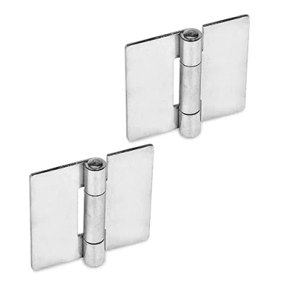 Afbeelding van Ganter Normelemente roestvrij stalen plaatscharnieren GN 136 NI 40 A staal pen 2 stuks