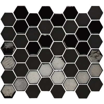 Afbeelding van The Mosaic Factory Valencia Zwart Mat en Glans Mix
