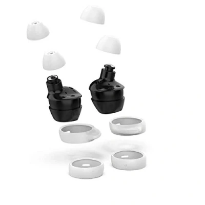 Afbeelding van kwmobile 4x cover voor in ear oortjes geschikt Samsung Galaxy Buds / Plus Vervangende oordopjes wit