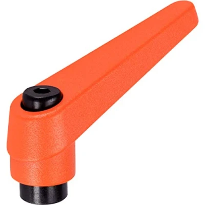 Afbeelding van HALDER 24400.0311 Verstelbare klemhendel, oranje, d1=18 mm/d2=M6