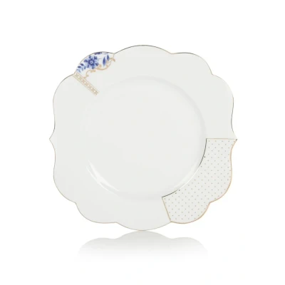 Afbeelding van Pip Studio Royal White dinerbord 28 cm Wit