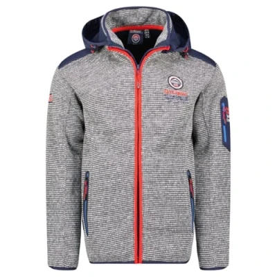 Afbeelding van Geographical Norway Uland Heren Dikke Fleece Warme Ritssluiting Sweatjack Winter Warm Zacht Sweatshirt met Lange Mouwen Ideaal Herfst (Lichtgrijs 2XL), Lichtgrijs, XXL