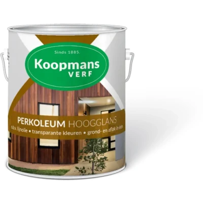 Afbeelding van Koopmans Perkoleum Zijdeglans Dekkend Ready Mixed 0,75 ltr 13 wijnrood Buitengevel &amp; Tuin