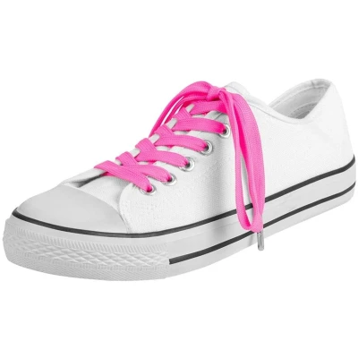 Afbeelding van Platte schoenveters Sneaker veters Kleur: Roze Lengte: 120cm Breedte: 10mm