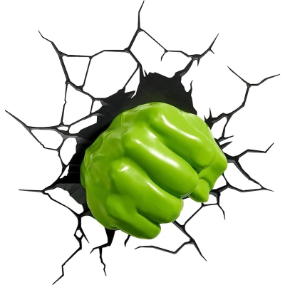 Afbeelding van 3D LICHT HULK VUIST LAMP