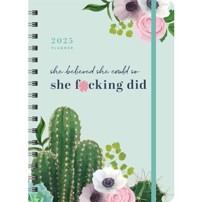 Afbeelding van 2025 She Believed Could So F*cking Did Planner: August 2024 December