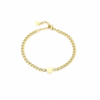 Afbeelding van Bijoutheek Armband Hart Grove Schakel Goud JE12606