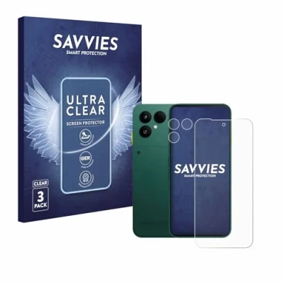 Afbeelding van Savvies Screenprotector voor Fairphone 6 (Voor+Camera) Folie Beschermfolie transparant (6 Stuks)