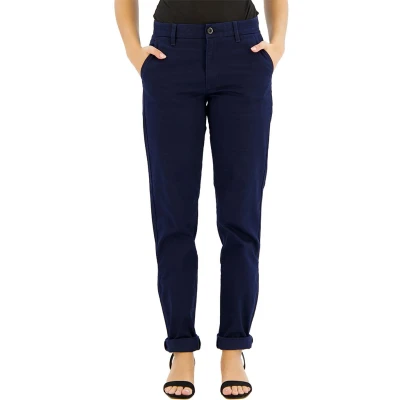 Afbeelding van Dockers Weekend Regular Slim Ankle Fit Chino Broek Blauw 25 / Extra Long Vrouw