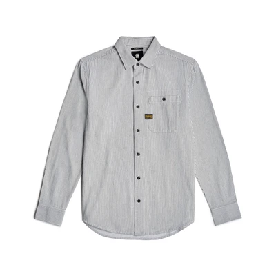Afbeelding van G STAR Bristum 2.0 Overhemd, Heren, Maat: XXL, Mayfly white stripe