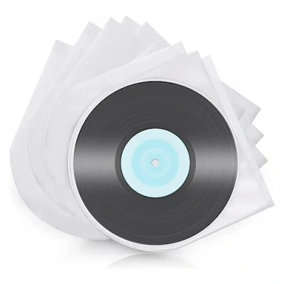Afbeelding van grammofoonplaten binnenhoezen 50 stuks vinylplaathoezen semitransparent Lp antistatisch vinyl platen enkele beschermhoezen plaathoezen hoezen voor 12 inch